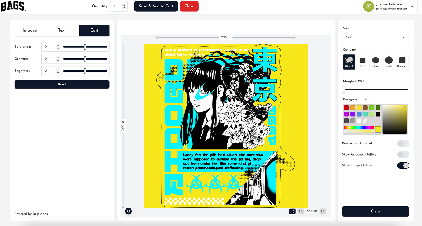 Single Sticker Builder