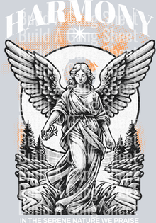 Harmony Statue Angel in Nature