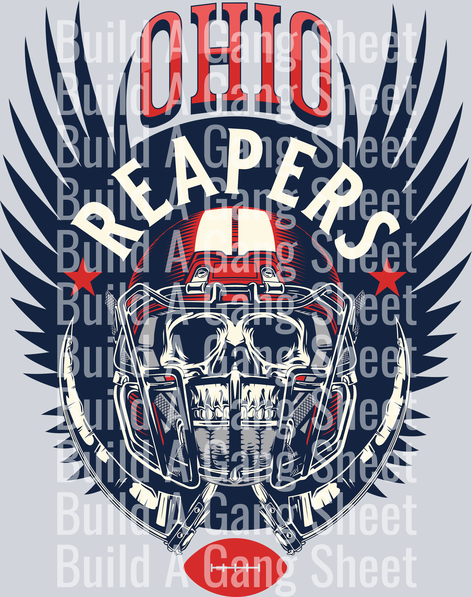 Ohio Reapers - Football Skull