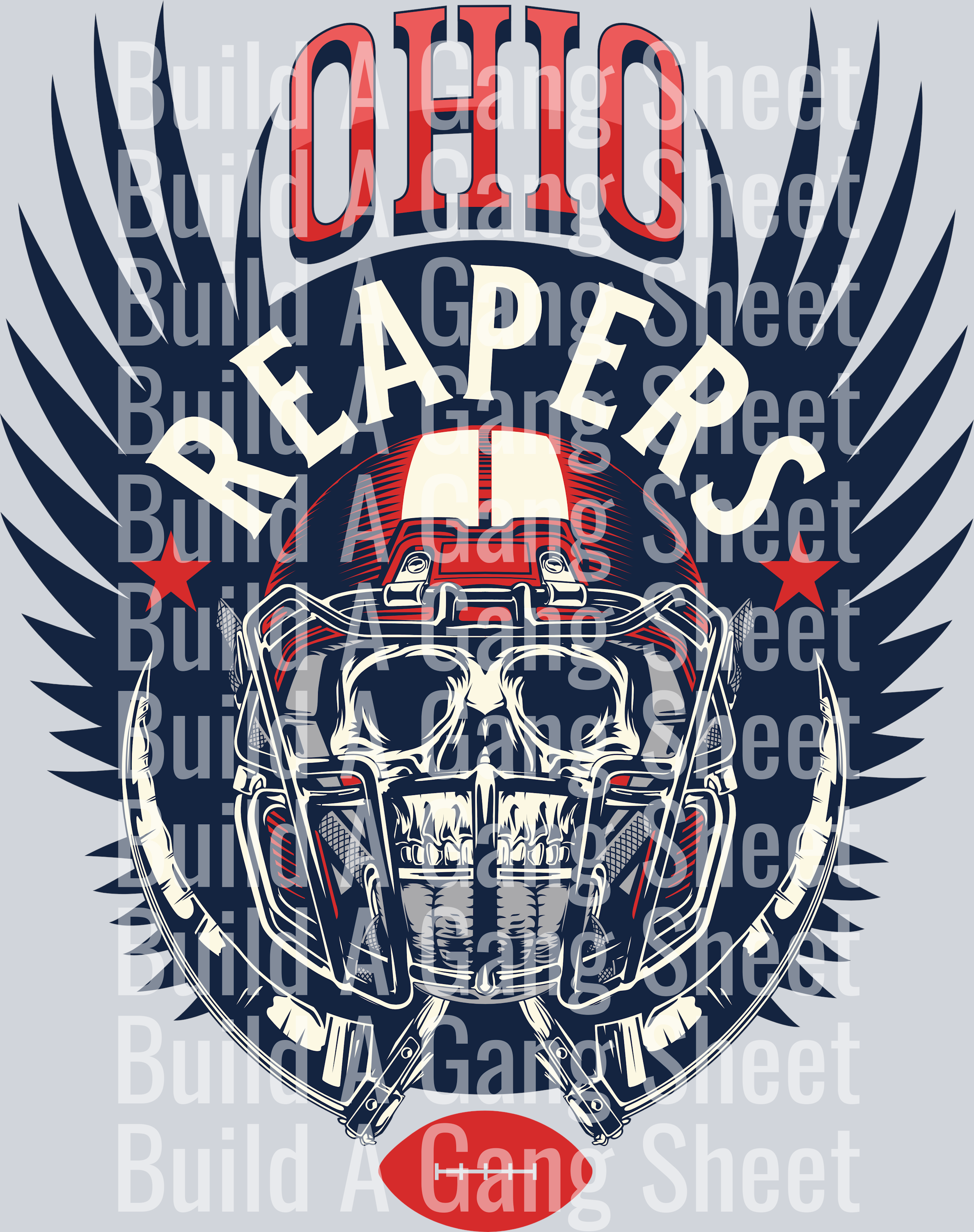 Ohio Reapers - Football Skull