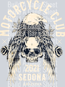 Motorcycle Club - Skull and Eagle